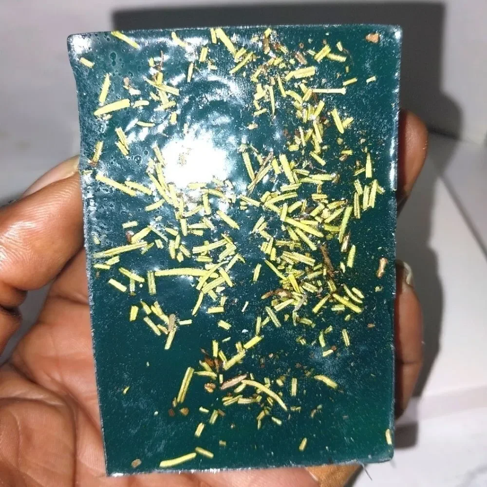 Hand crafted natural Rosemary Cumber soap bar